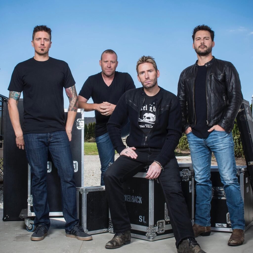 Imagem dos integrantes do Nickelback