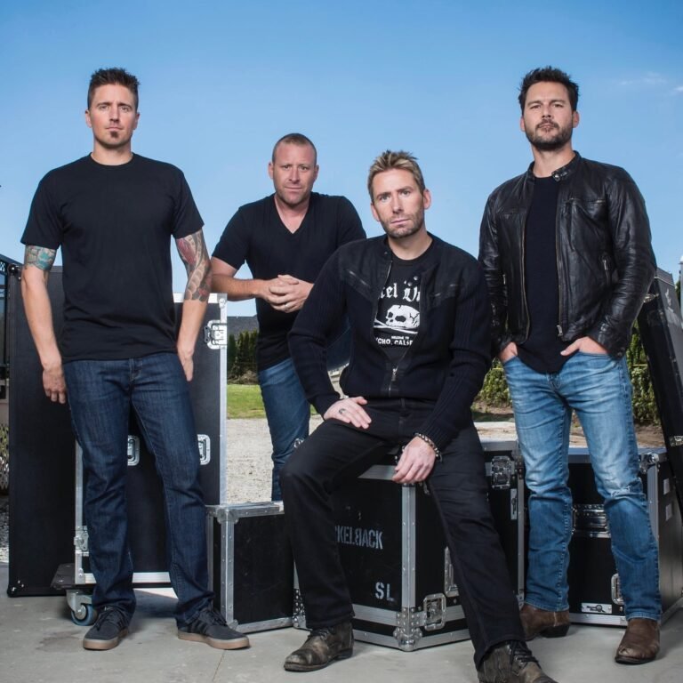 Imagem dos integrantes do Nickelback